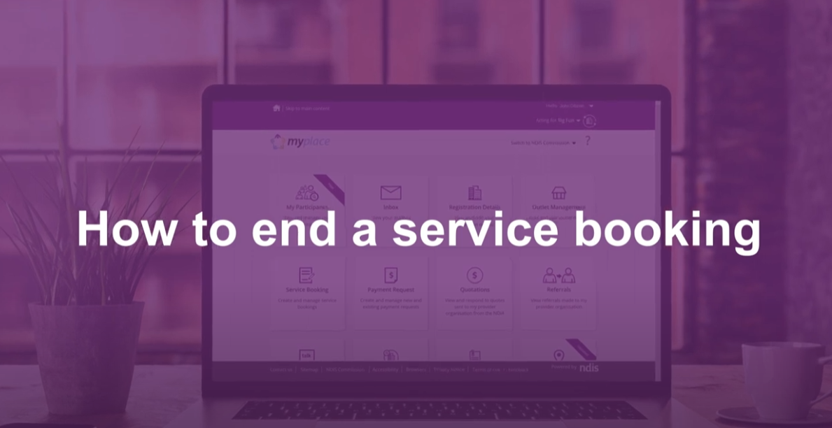 How to end service bookings