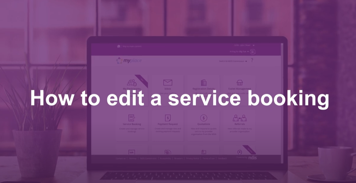 How to edit service booking